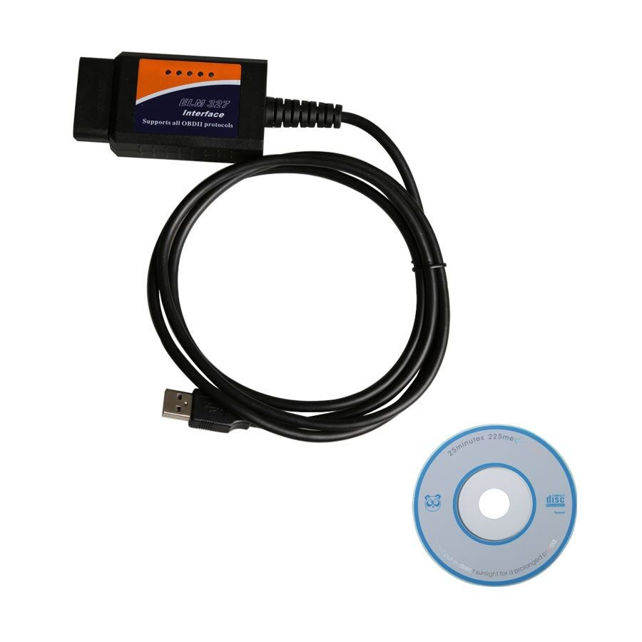 ELM327 OBD2 Scanner V1.5 Software USB Plastic With 25K80 Chip – VXDAS Official