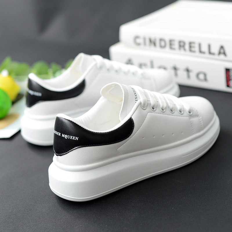 Women Platform Sneakers White Shoes 