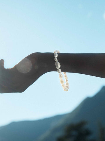 Blue Billie Irregular Pearls Bracelet