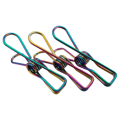 Rainbow Stainless Steel Infinity Clothes Pegs