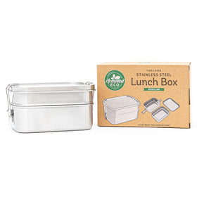 Bento Box for Adults Stainless Steel Sustainable Bento Lunch Box 2 Tier  Tiffin With Snack Pod Retro Stripe Holds 5 Cups of Food 