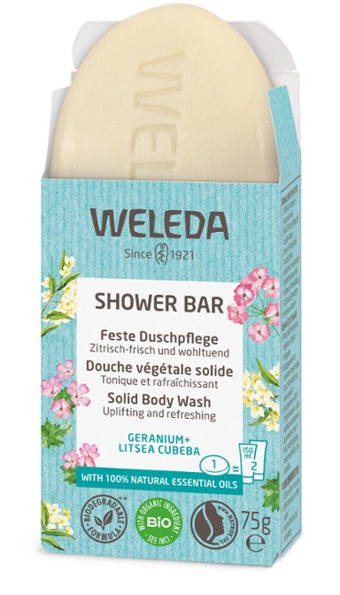 Image of Weleda Shower Bar Geranium & Litsea Cubeba 75g