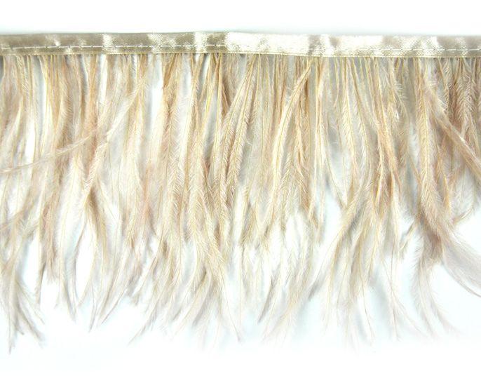 Ｐｒｅｍｉｕｍ Ｌｉｎｅ EXPO FT4039WH-10 10 Yards of Natural Ostrich Feather Trim,  White並行輸入