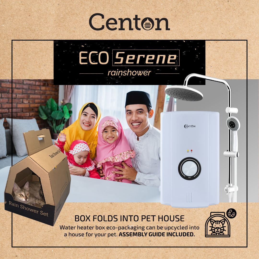 CENTON EcoSerene Rainshower | Upcycle Heater Box Pet House