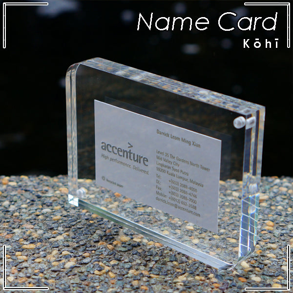 KOHI Frameless Crystal Photo Frame | Usages | Name Card