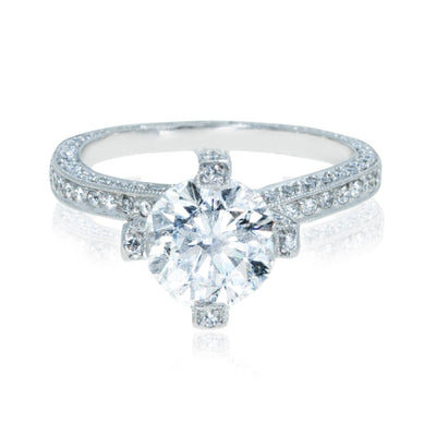 Assert Feat Bediende Platinum 3.50CTW Diamond Engagement Ring – Giorgio Conti Jewelers