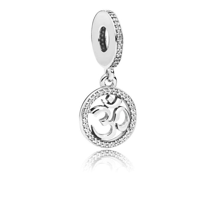 Merry Christmas Charm in Sterling Silver