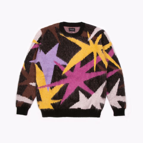 Maiden Noir Mohair Star Crew Jumper - Edd Cox Art