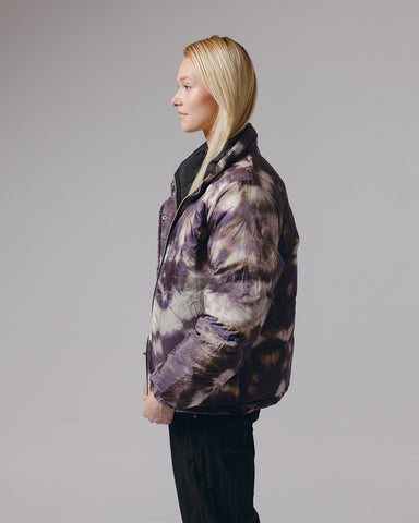 Maiden Noir Puffer Jacekt - Black/Purple Ash Dyed