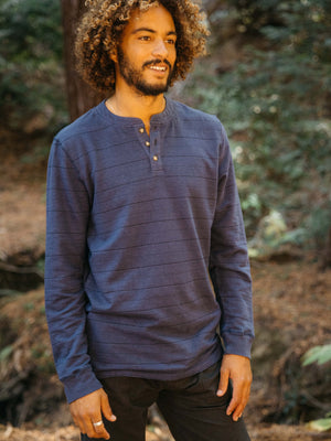 Image of Mollusk Henley in Navy