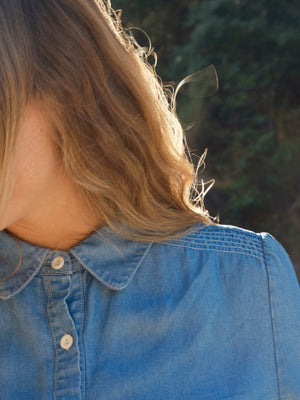 Image of Beatrix Shirt in Denim Chambray