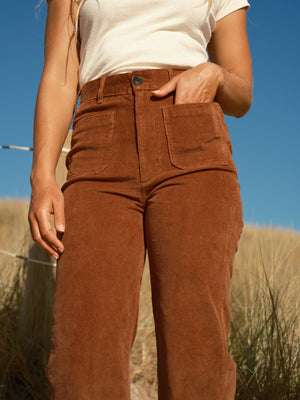 Image of Beneteau Cords in Brown Corduroy