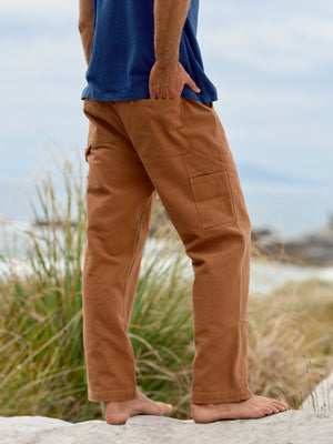 Image of Canvas Work Pants in Almond