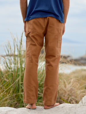 Image of Canvas Work Pants in Almond