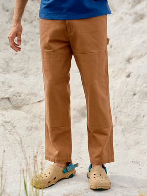 Image of Canvas Work Pants in Almond