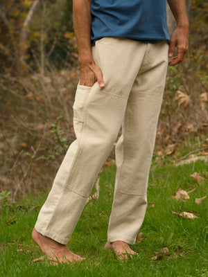 Image of Canvas Work Pants in Natural