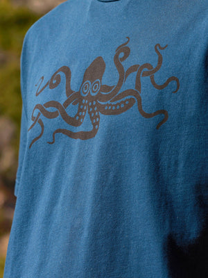 Image of Cephalopod Tee in Dark Indigo