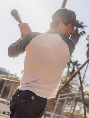 Image of Hemp Baseball Tee in True Green