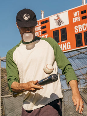 Image of Hemp Baseball Tee in True Green