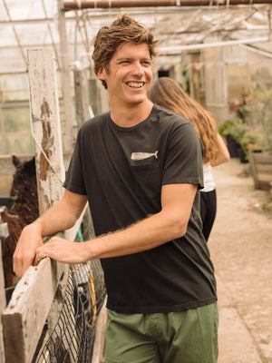 Image of Olde Whale Tee in Faded Black