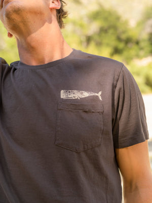 Image of Olde Whale Tee in Faded Black