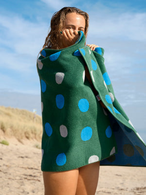 Image of Seeing Dots Towel in Green