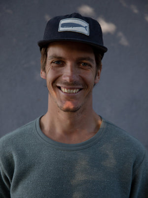 Image of Whale Patch Corduroy Hat in Charcoal