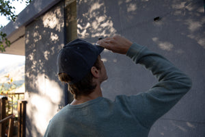 Image of Whale Patch Corduroy Hat in Charcoal