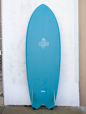 5'8 Crime Keel Fish - Teal - Mollusk Surf Shop - description