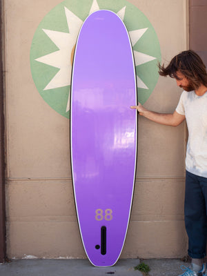 Image of 7'0 88 Surfboard ~ Black/Purple in undefined