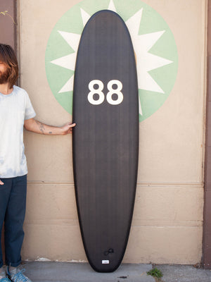 Image of 7'0 88 Surfboard ~ Black/Purple in undefined