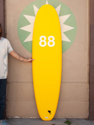 Image of 7'0 88 Surfboard ~ Yellow/White in undefined
