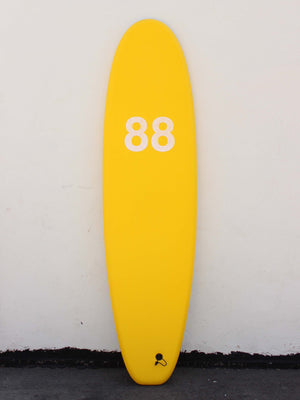 Image of 7'0 88 Surfboard ~ Yellow/White in undefined