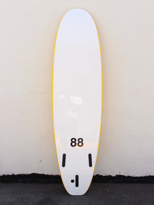 Image of 7'0 88 Surfboard ~ Yellow/White in undefined