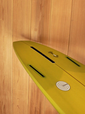 7'4 Radio Diamond Tail 2+1 - Chartreuse - Mollusk Surf Shop - description