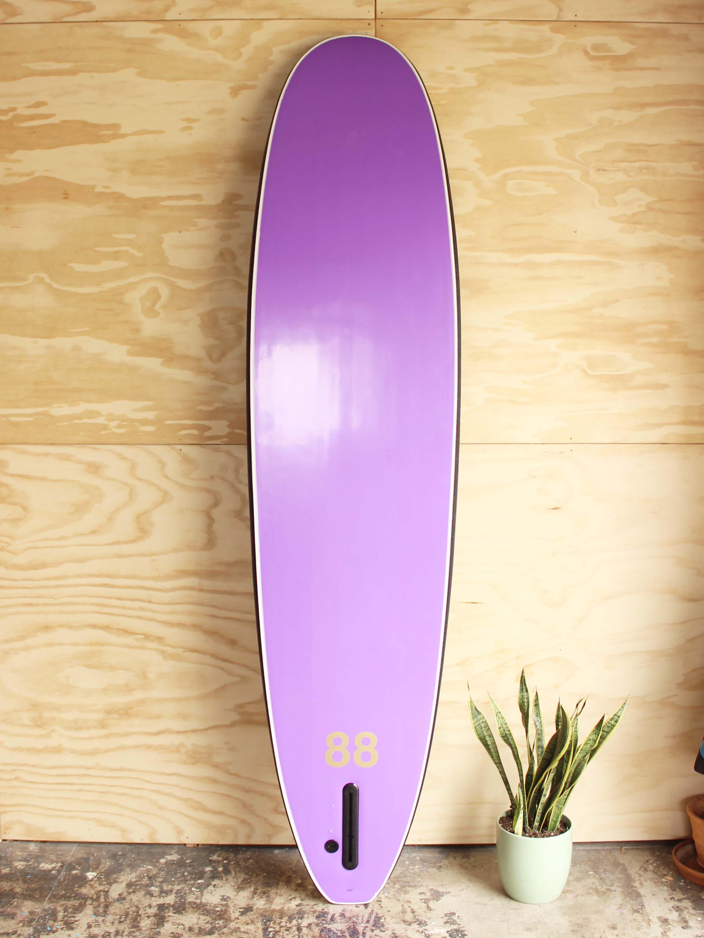 8'0 88 Surfboard ~ Black/Purple