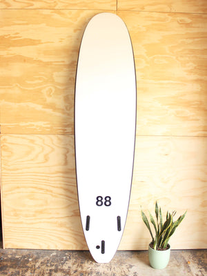 Image of 8'0 88 Surfboard ~ Black/White in undefined