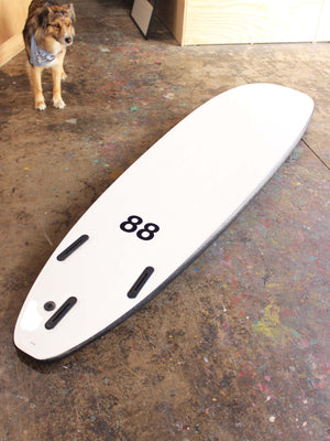 Image of 8'0 88 Surfboard ~ Black/White in undefined