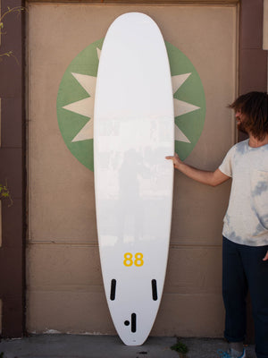 Image of 8'0 88 Surfboard ~ White/White in undefined