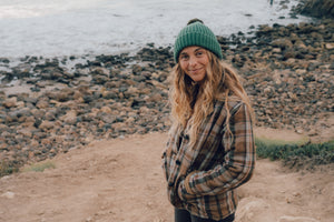 Image of Alpaca Beanie in Black Grass