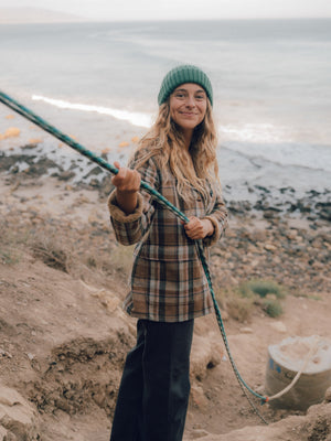 Image of Alpaca Beanie in Black Grass