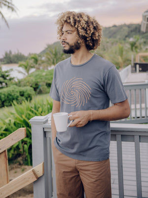 Image of Alpine Sea Tee in Faded Navy