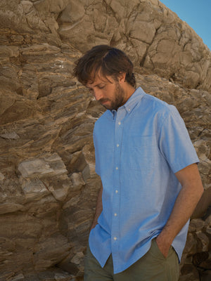 Image of Amherst Shirt in Blue Oxford Cloth