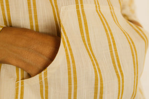 Image of Baja Pullover in Yellow Stripe