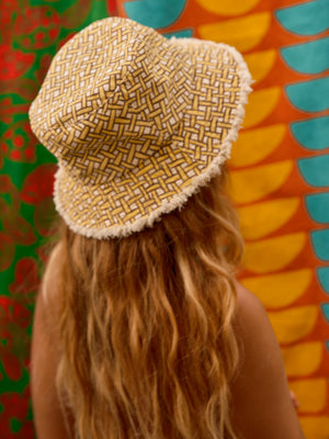 Image of Basket Hat in Straw