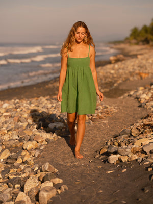 Image of Beach Doll Dress in Green