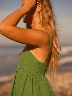 Image of Beach Doll Dress in Green