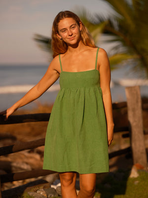 Image of Beach Doll Dress in Green