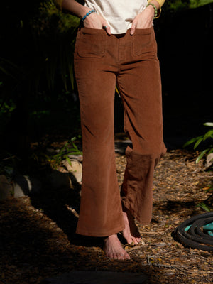 Image of Beneteau Cords in Brown Corduroy