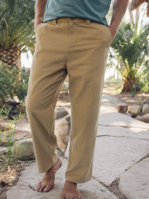 Image of Boat Pants in Tan Earth Corduroy